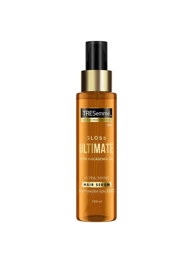 Gloss Ultimate Ultra Shine Hair Serum 100Ml With Macadamia Oil & Vitamin E, For Super Shiny Finish