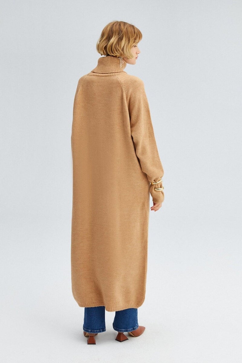 Touche Front Slit Knitwear Tunic