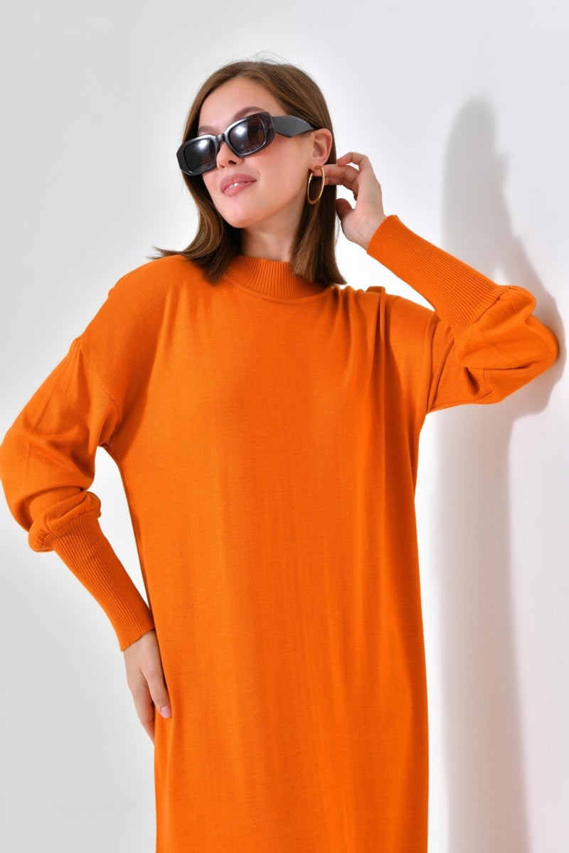 Women's Plain Basic Tunic Orange