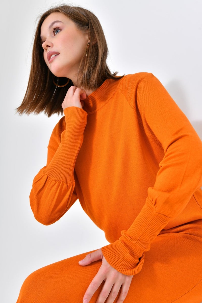 Ftz Women Basic Plain Tunic Orange