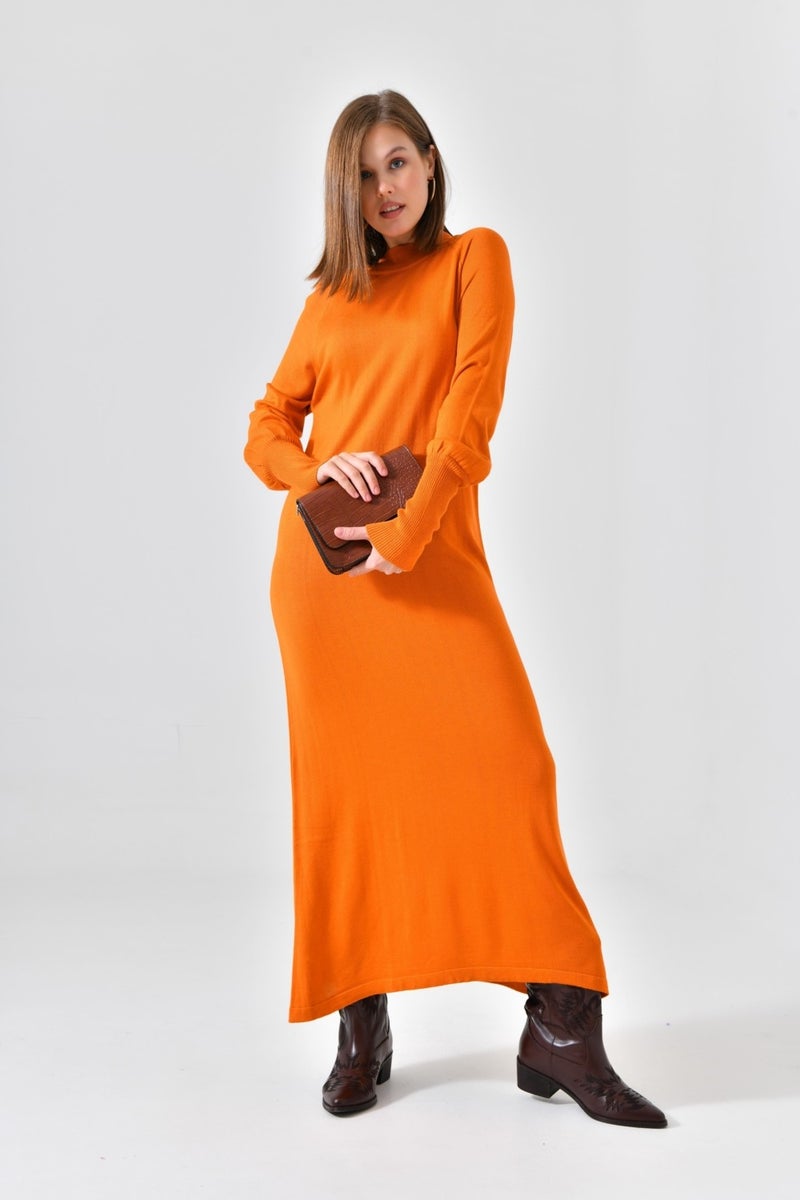 Ftz Women Basic Plain Tunic Orange