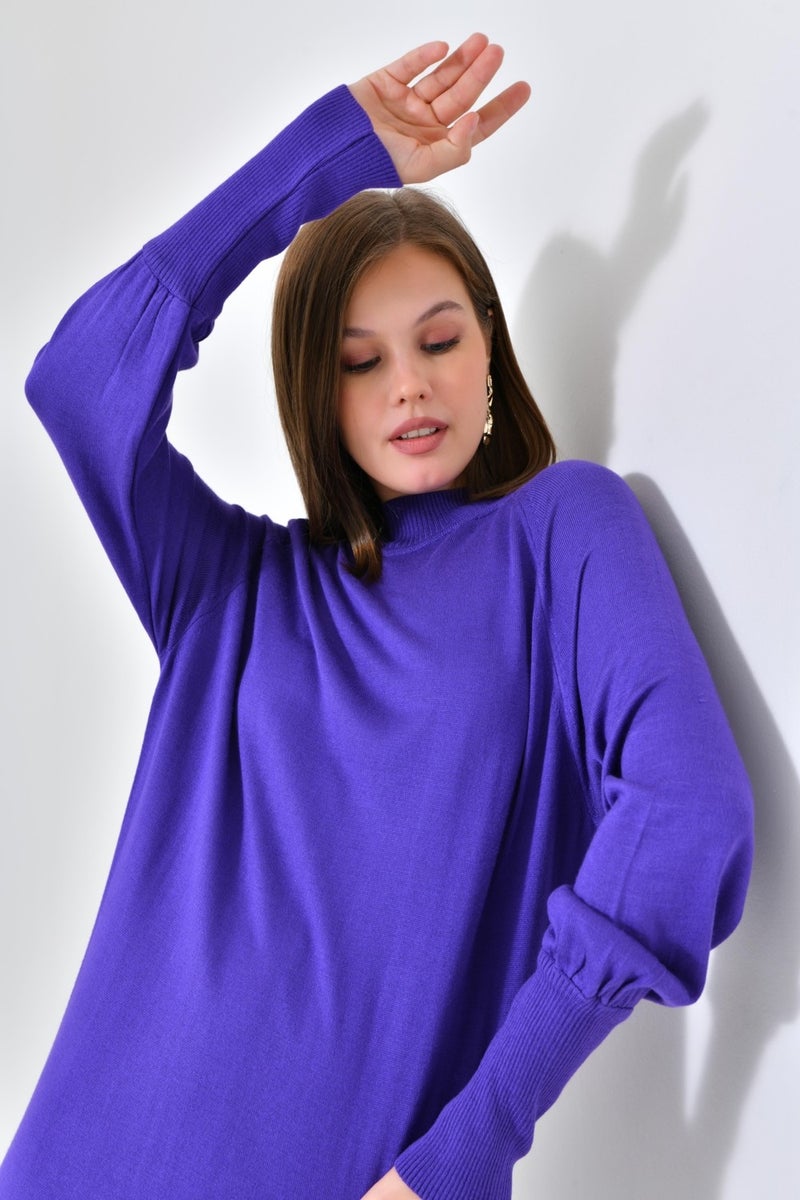 Ftz Women Women's Plain Basic Tunic Purple