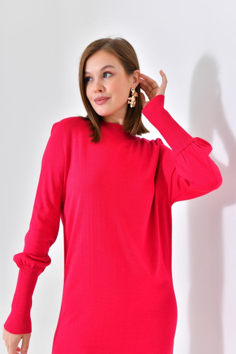 Ftz Women Women's Plain Basic Tunic Fuchsia