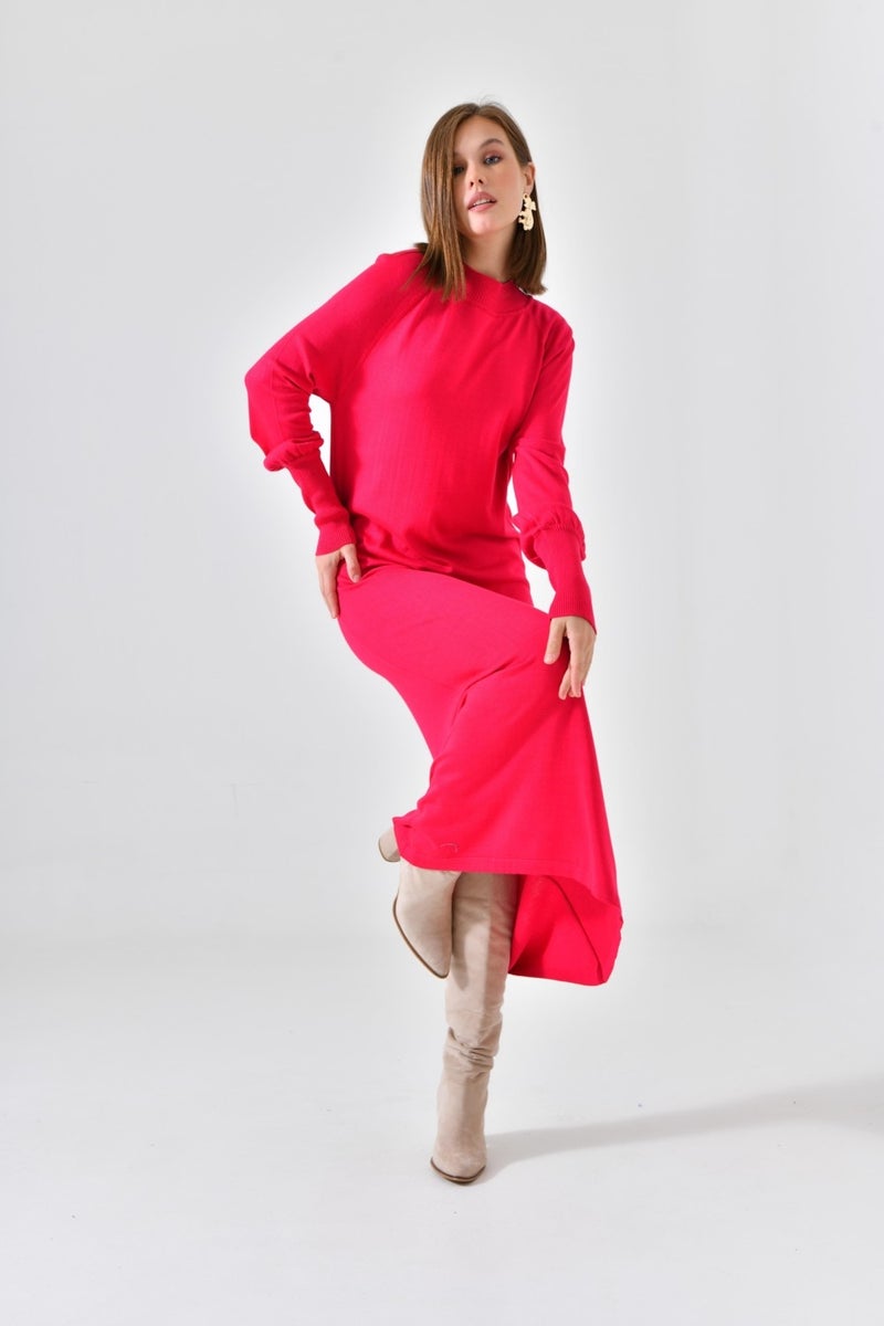 Ftz Women Women's Plain Basic Tunic Fuchsia