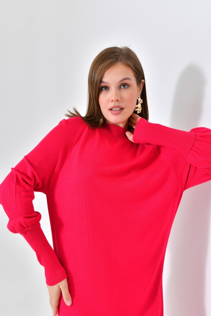 Ftz Women Women's Plain Basic Tunic Fuchsia