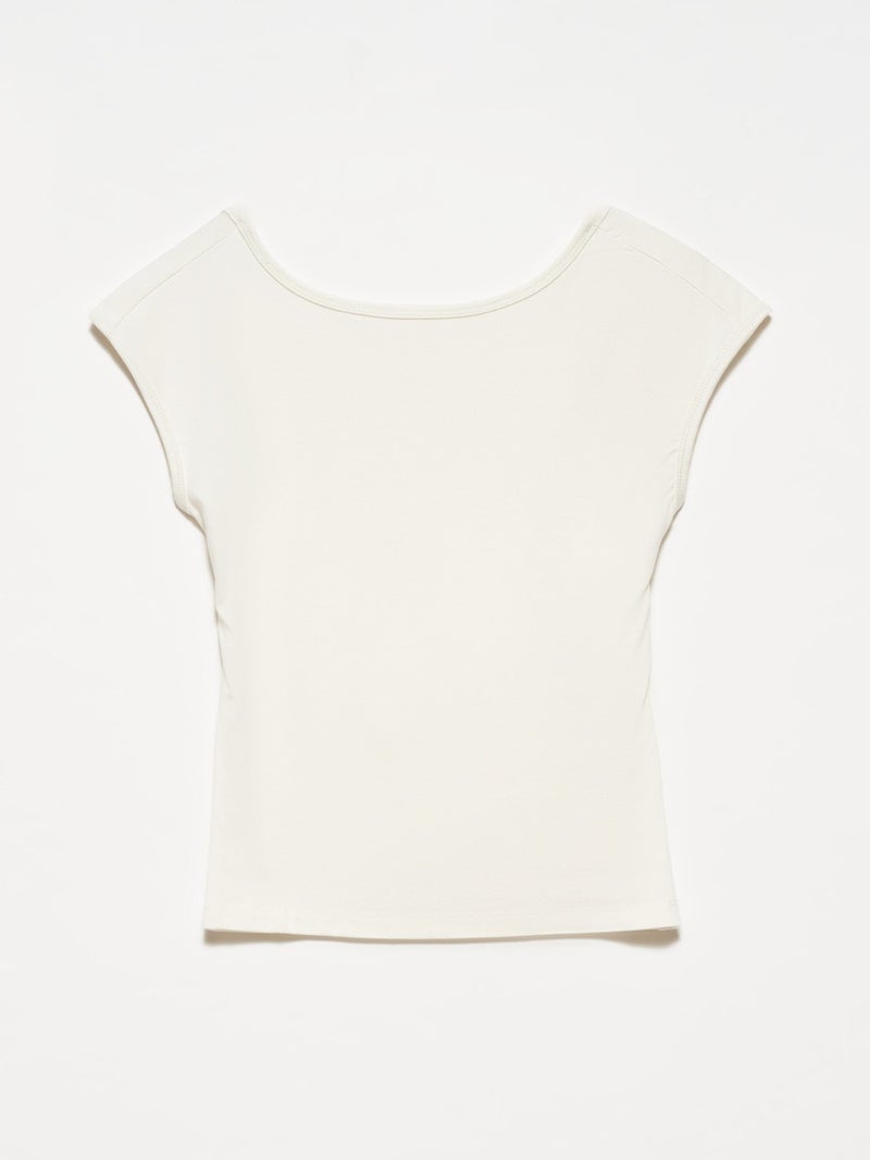 20230 Low-Rise Top-Ecru