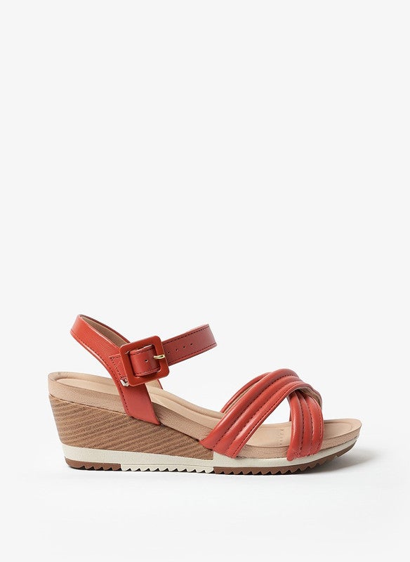 Modare Ladies Wedge Sandals Cinnamon | Made In Brazil