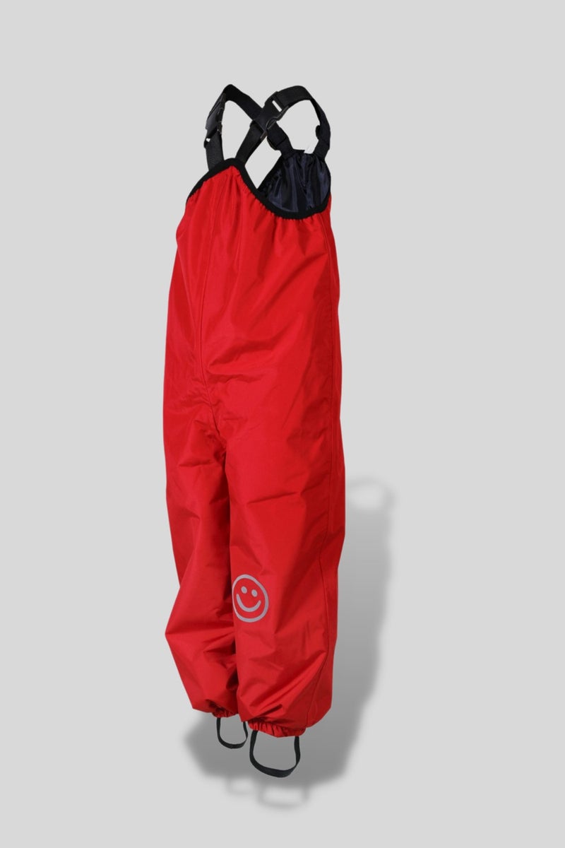 Red Waterproof Overalls with Suspenders