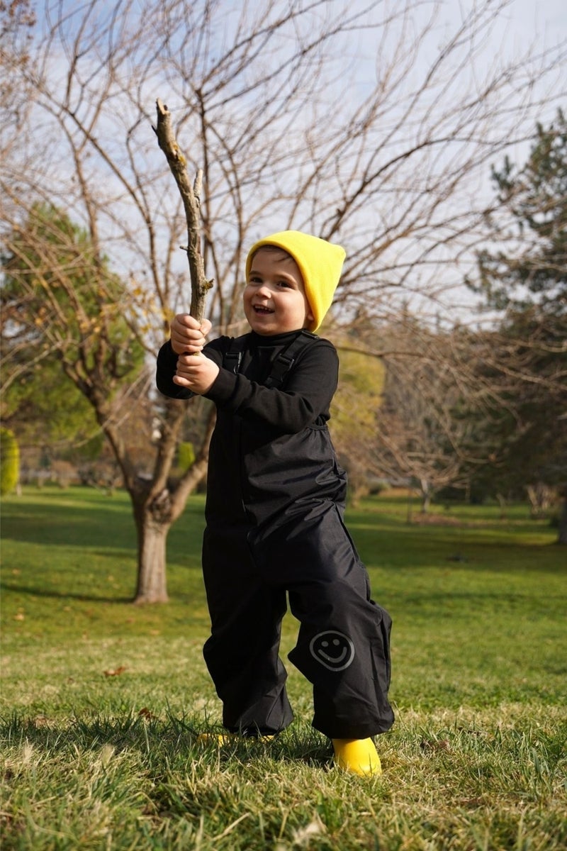 Suspender Black Waterproof Overalls