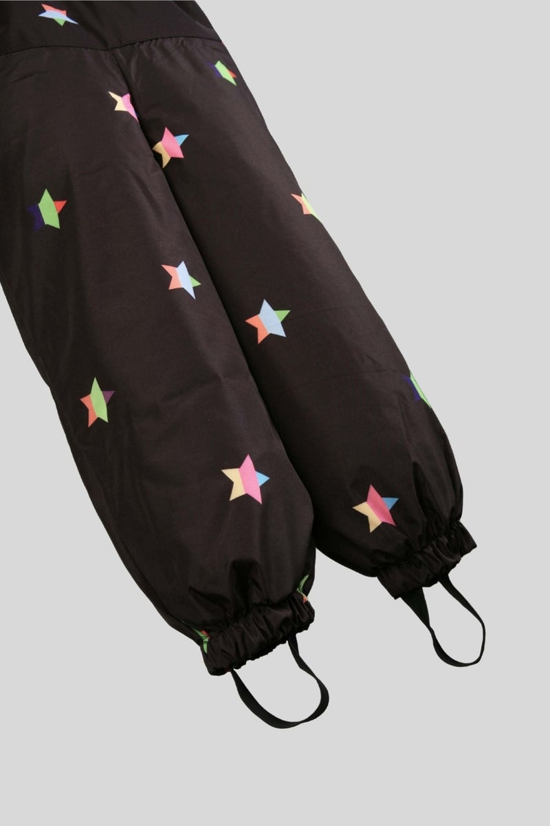 Strappy Stars Pattern Waterproof Overalls