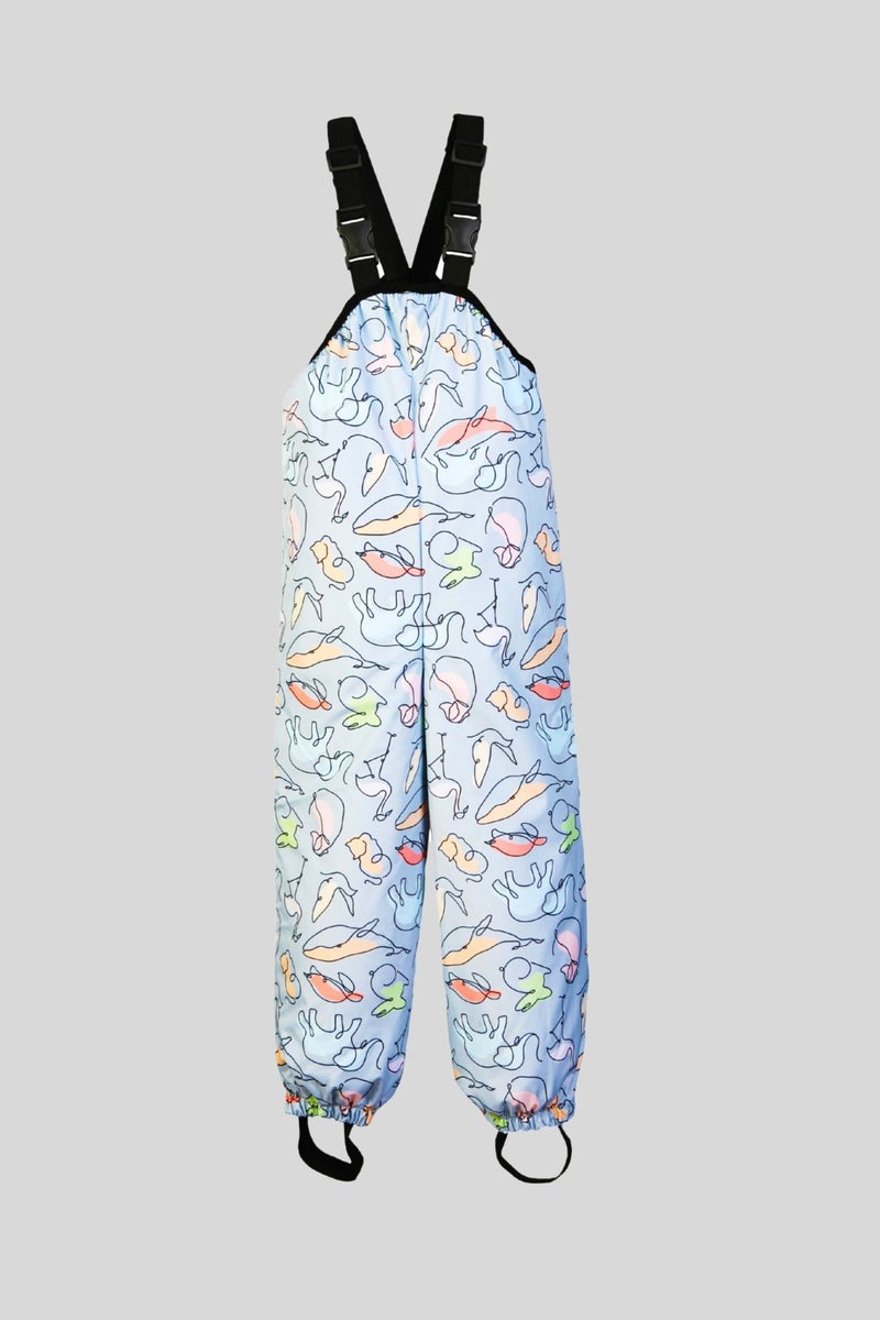 Suspender Underwater Patterned Waterproof Overalls