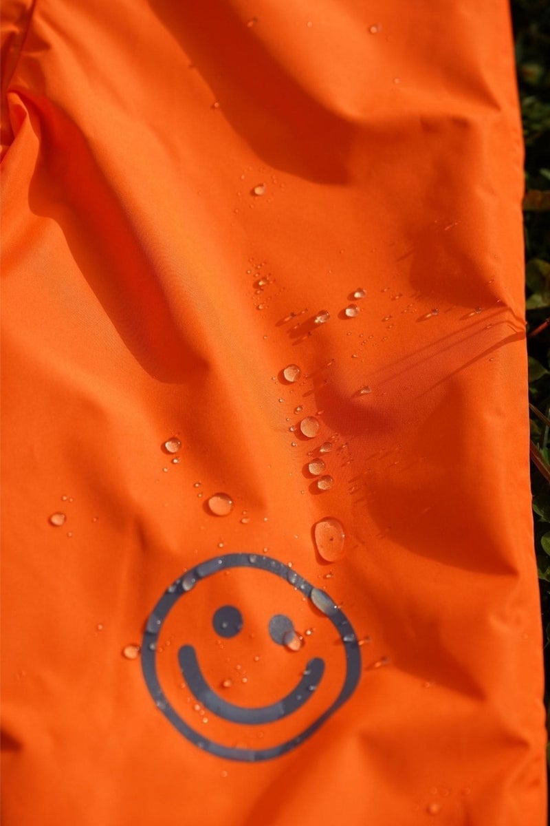 Orange Waterproof Overalls with Suspenders