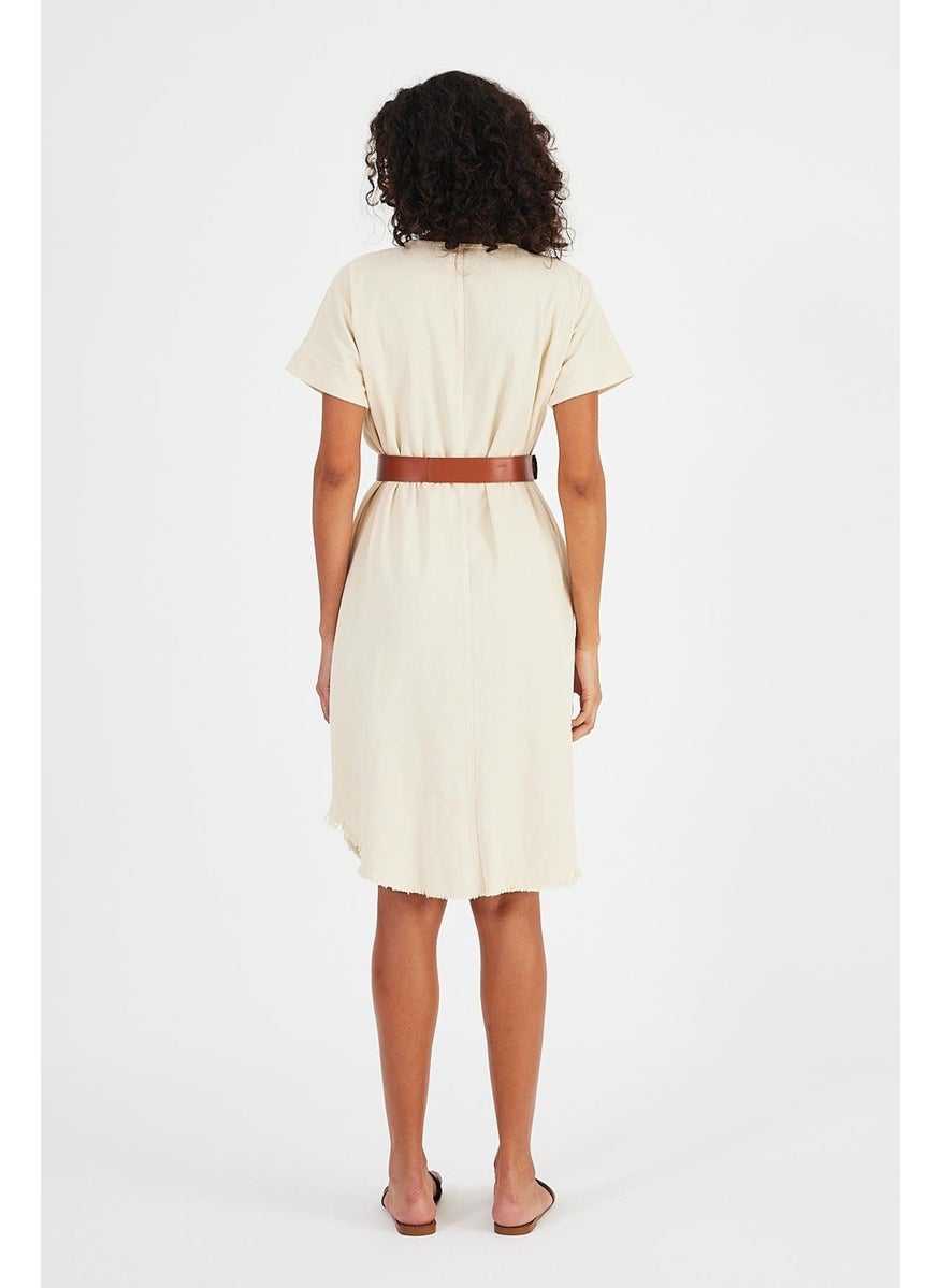 Alexandergardı V-neck Belted DRESS (A23-10141)