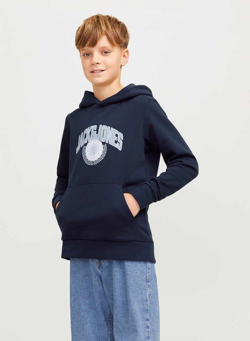 Kids Graphic Print Hoodie