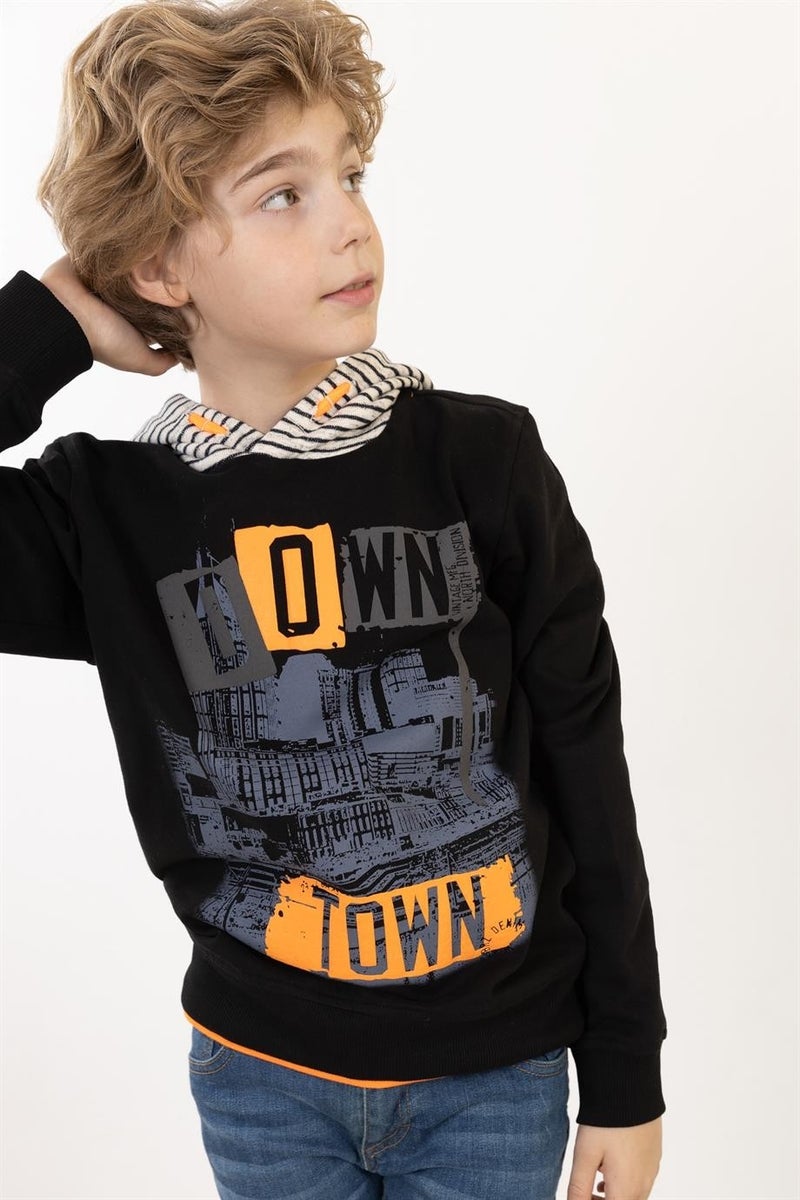 Printed Boy's Sweatshirt Hoodie