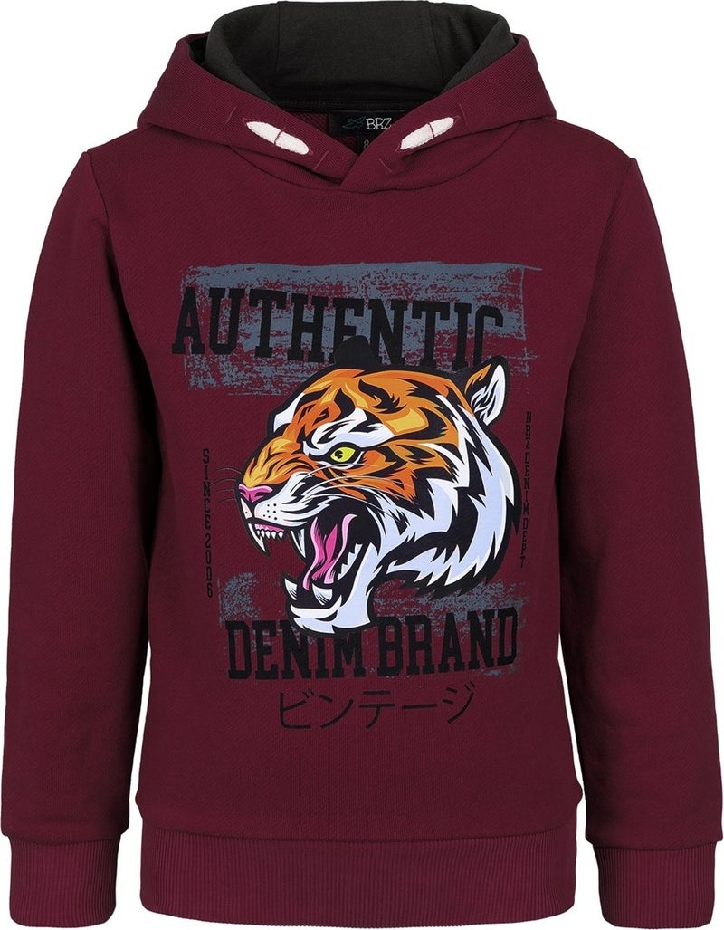 Tiger Printed Boys Hoodie Sweatshirt