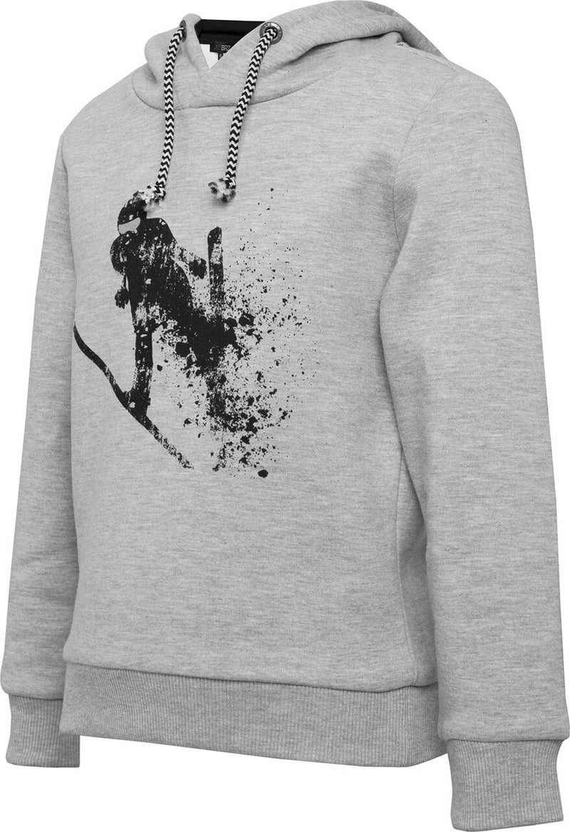 Skier Printed Hoodie Boys Sweatshirt