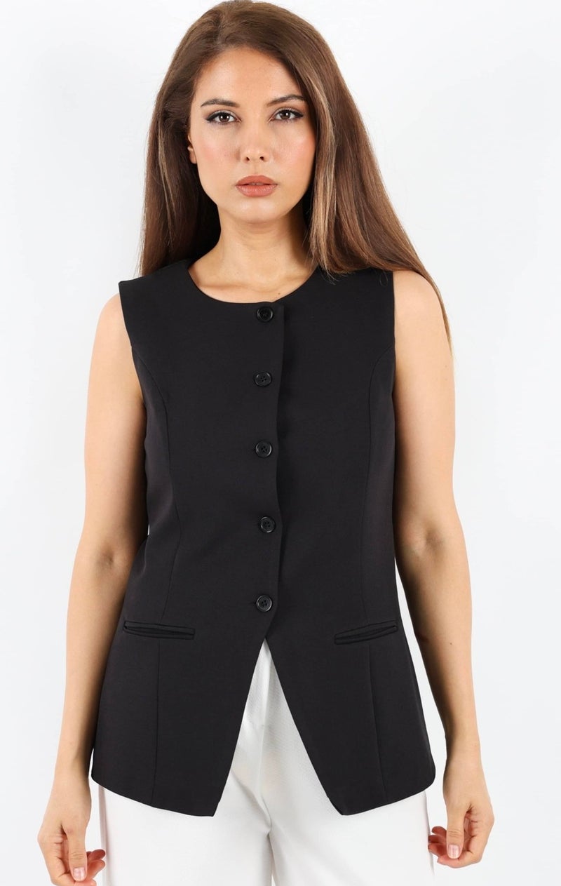 Women's Finery Black Vest