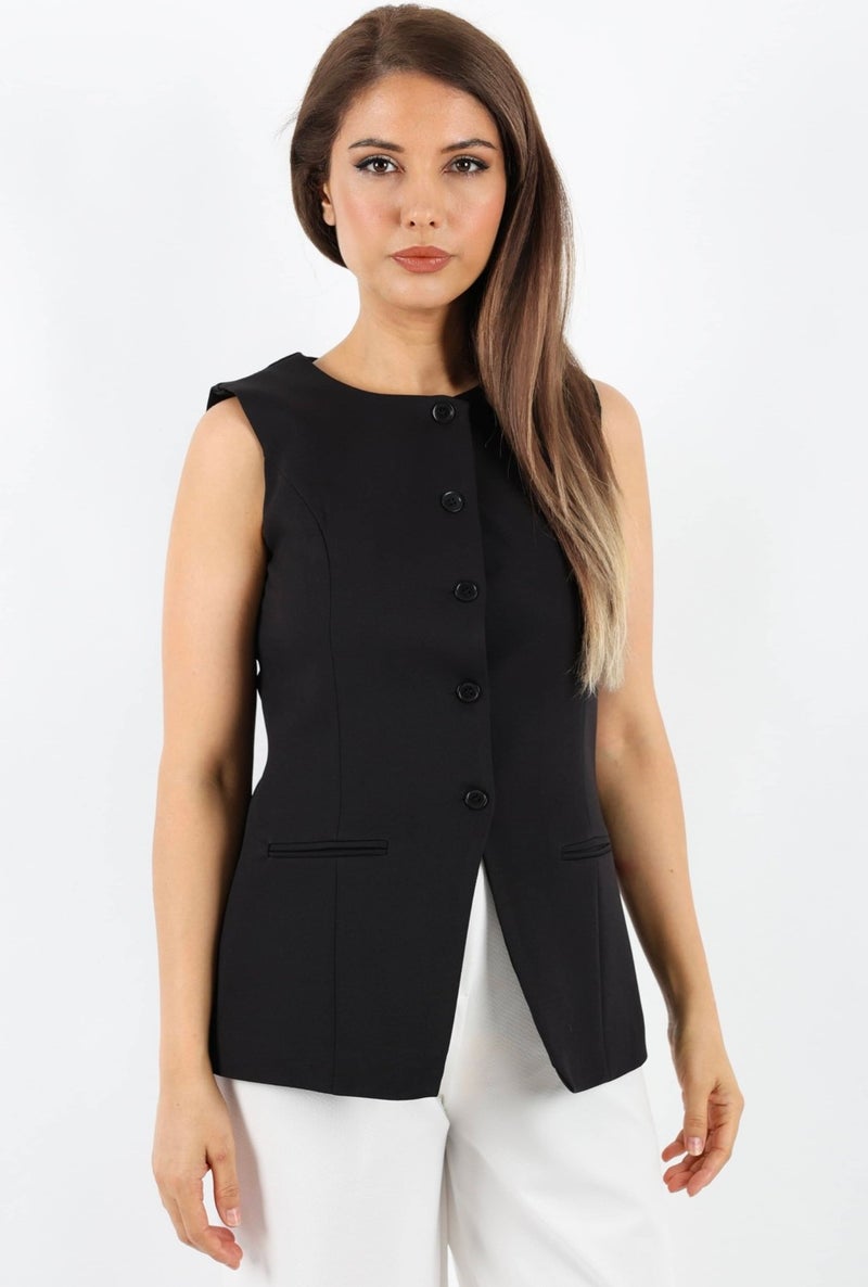 Women's Finery Black Vest