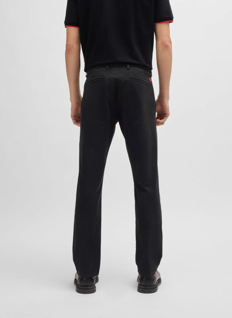 Slim-fit chinos in stretch-cotton gabardine