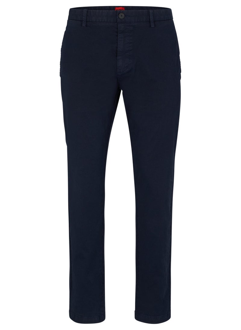 Slim-fit chinos in stretch-cotton gabardine