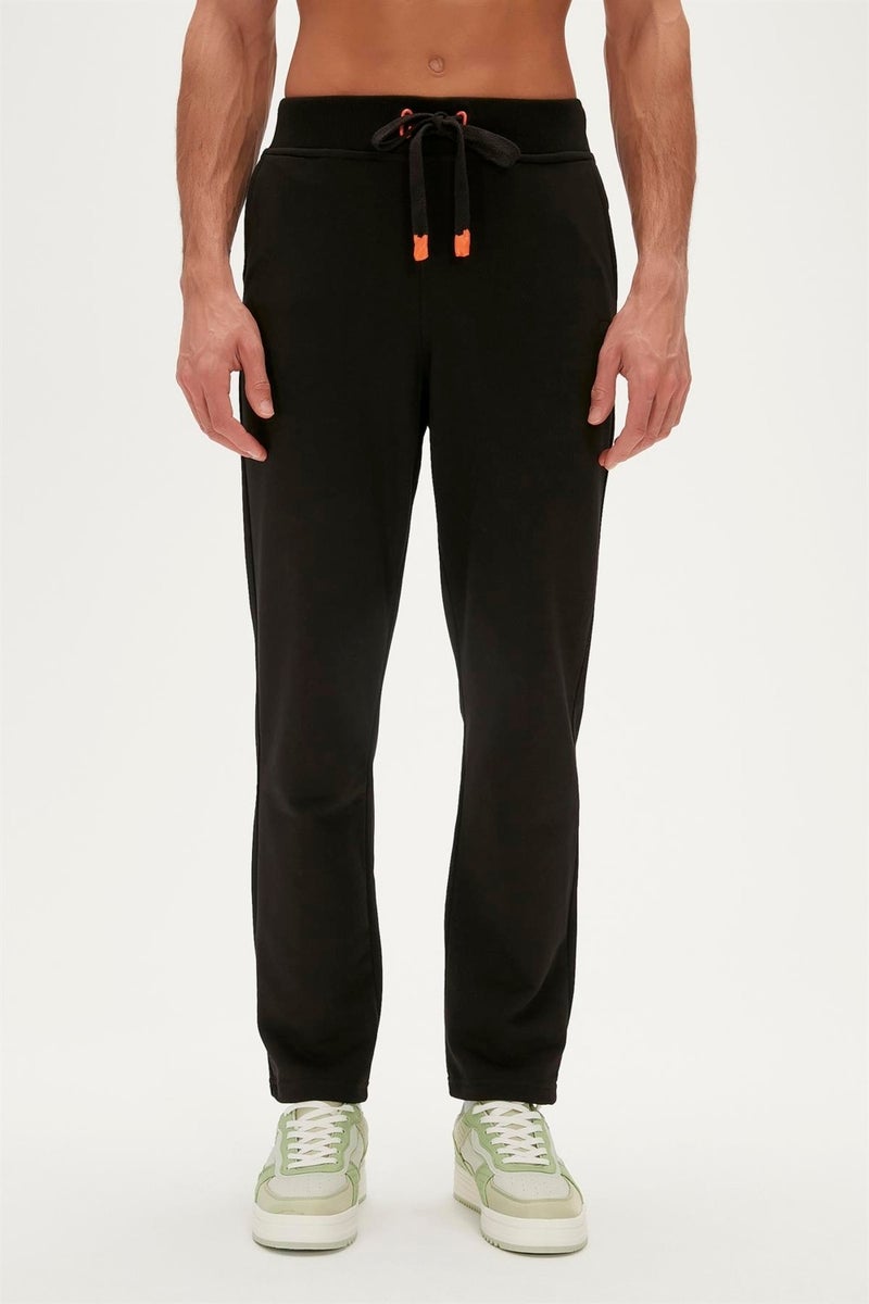 Plain Sweatpants Black Men's Sweatpants