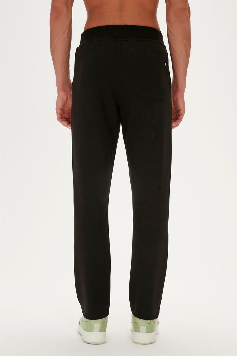 Plain Sweatpants Black Men's Sweatpants