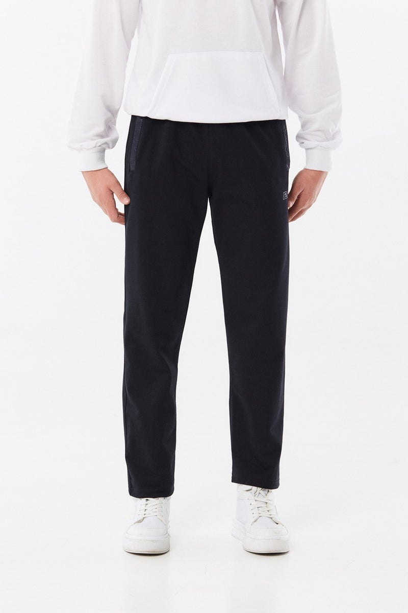 Elastic Waist Pipe Leg Sweatpants