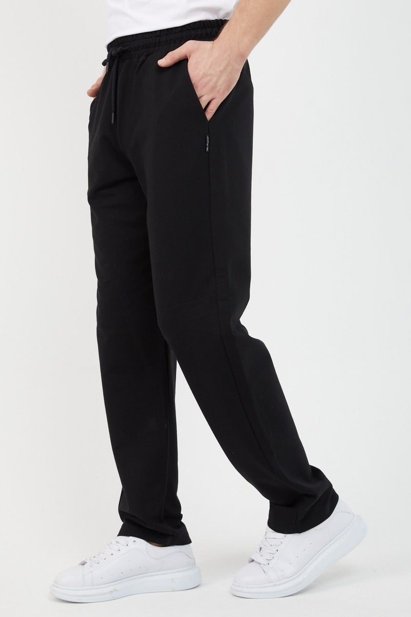 Black-Anthracite Men's Straight Leg Comfortable Cut 2-Piece Sweatpants Pack