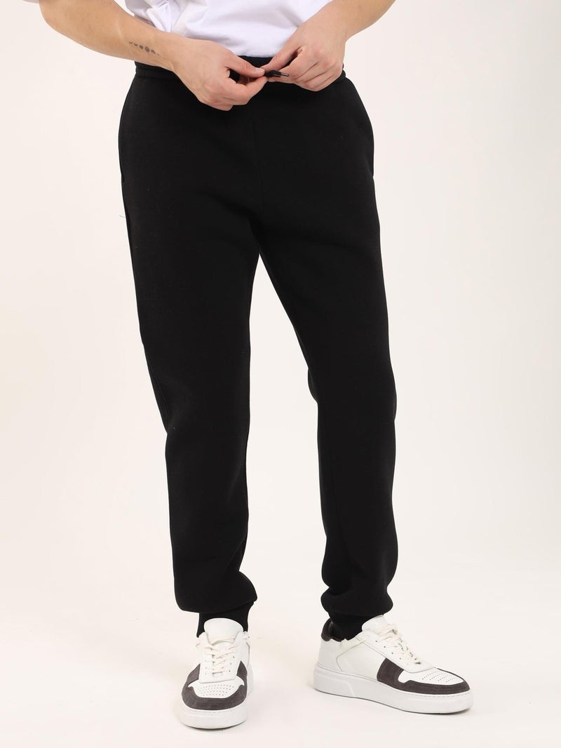 Black Men's Regular Fit Sweatpants