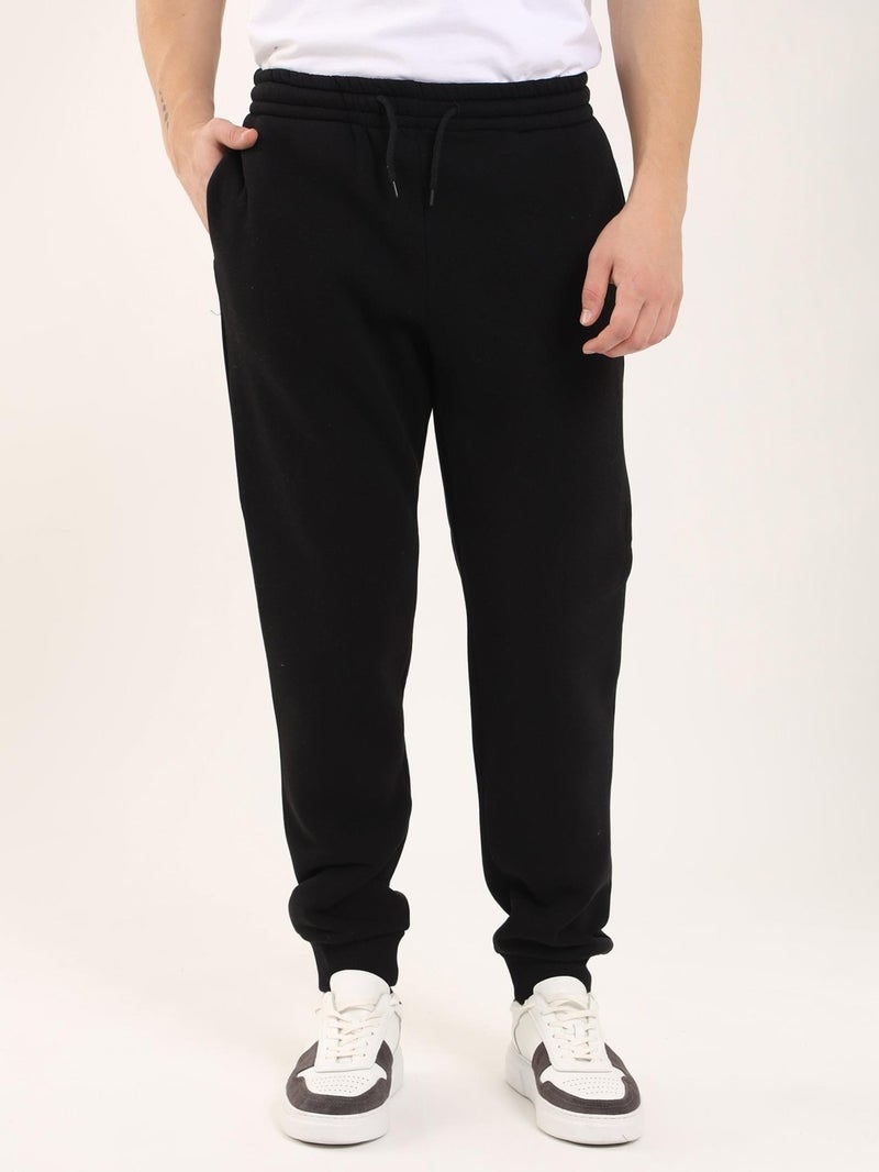 Black Men's Regular Fit Sweatpants