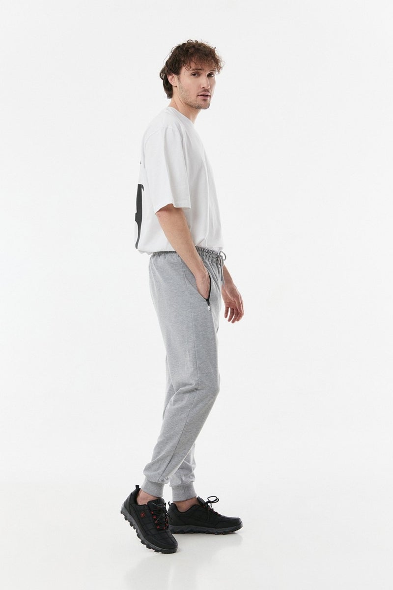 Printed Pocket Zipper Sweatpants