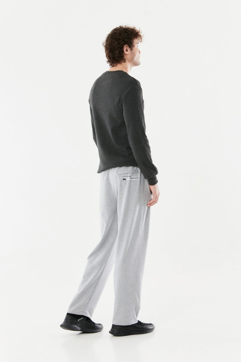 Elastic Waist Pipe Leg Sweatpants