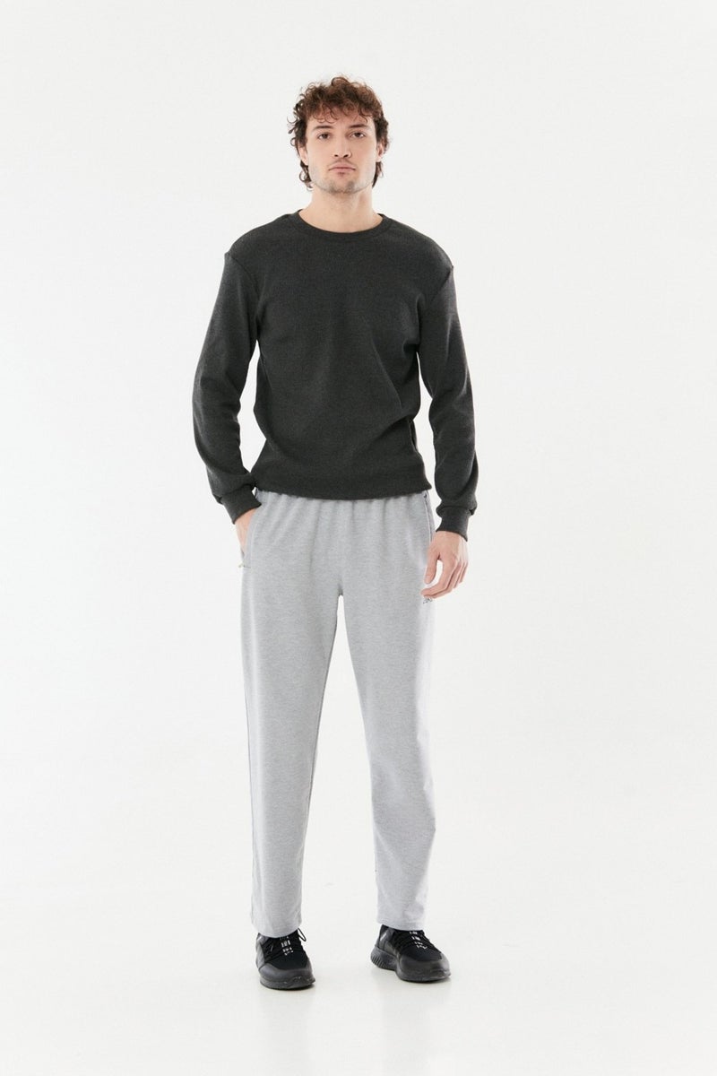 Elastic Waist Pipe Leg Sweatpants