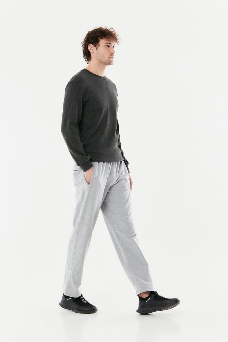 Elastic Waist Pipe Leg Sweatpants