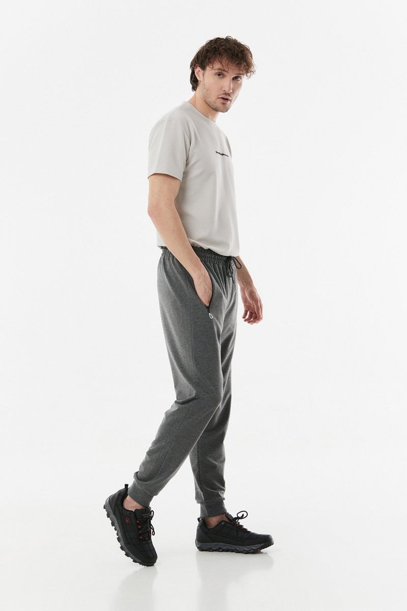 Printed Pocket Zipper Sweatpants