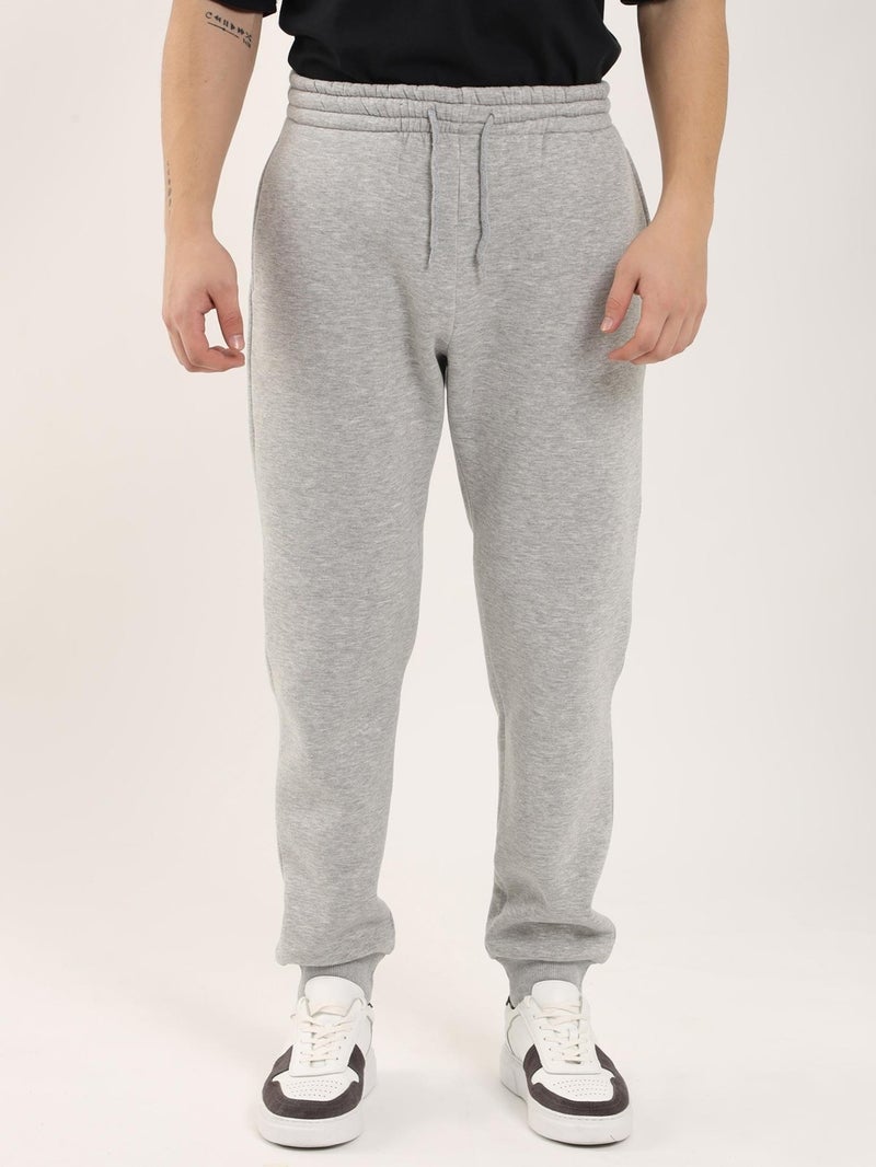 Gray Melange Men's Regular Fit Sweatpants