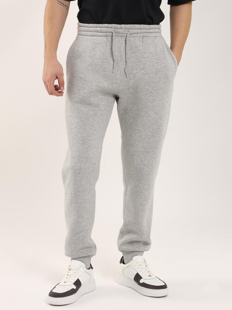 Gray Melange Men's Regular Fit Sweatpants