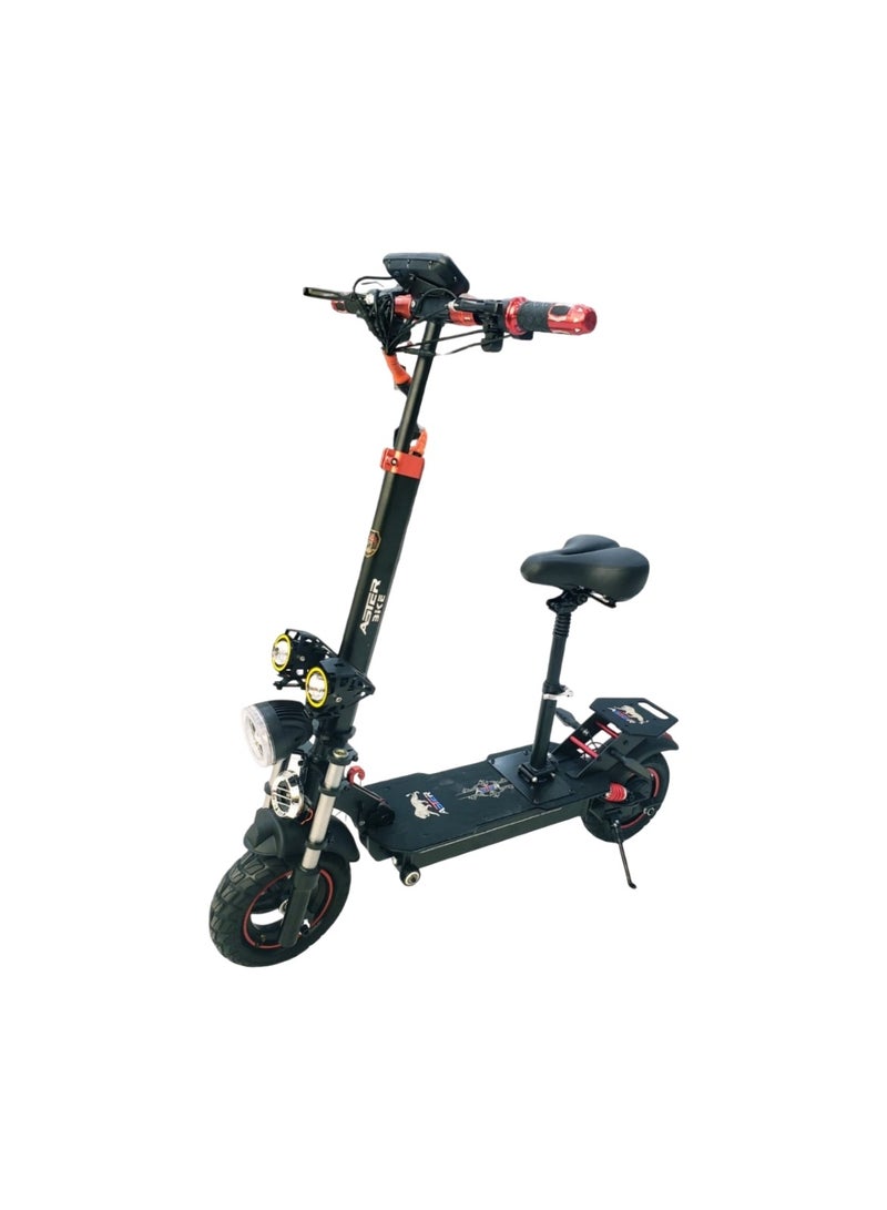 Q5 Pro Dual Motor Electric Scooter - 48V, 18AH, 2000W Red