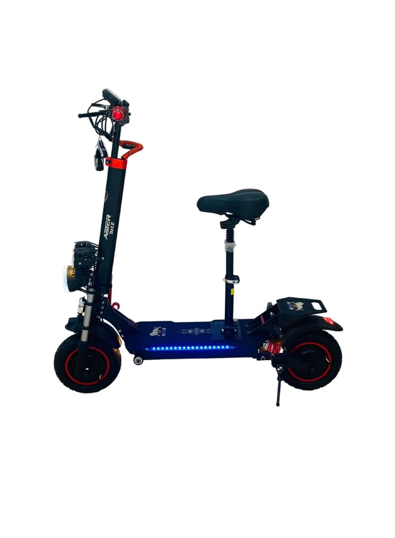 Q5 Pro Dual Motor Electric Scooter - 48V, 18AH, 2000W Red