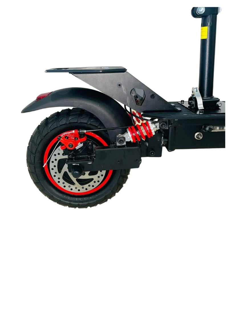 Q5 Pro Dual Motor Electric Scooter - 48V, 18AH, 2000W Red