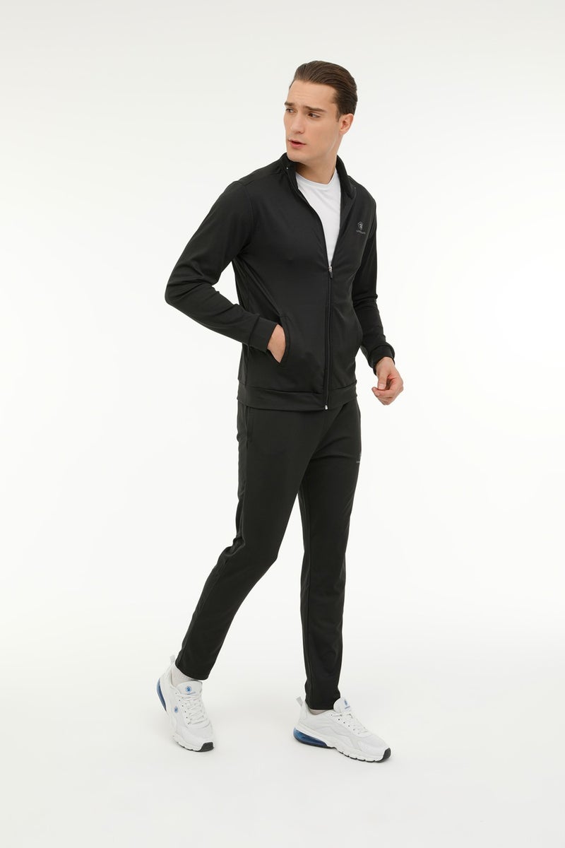 M- Alex Track Suit 4fx Black Men's Tracksuit Set