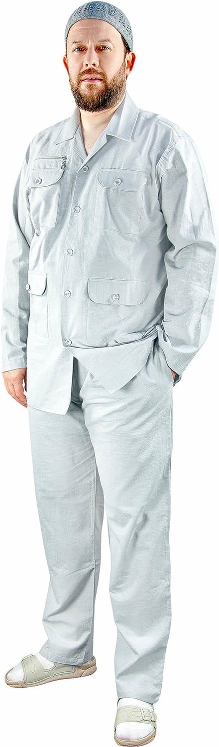 Men's Safari Suit Gray - 1174