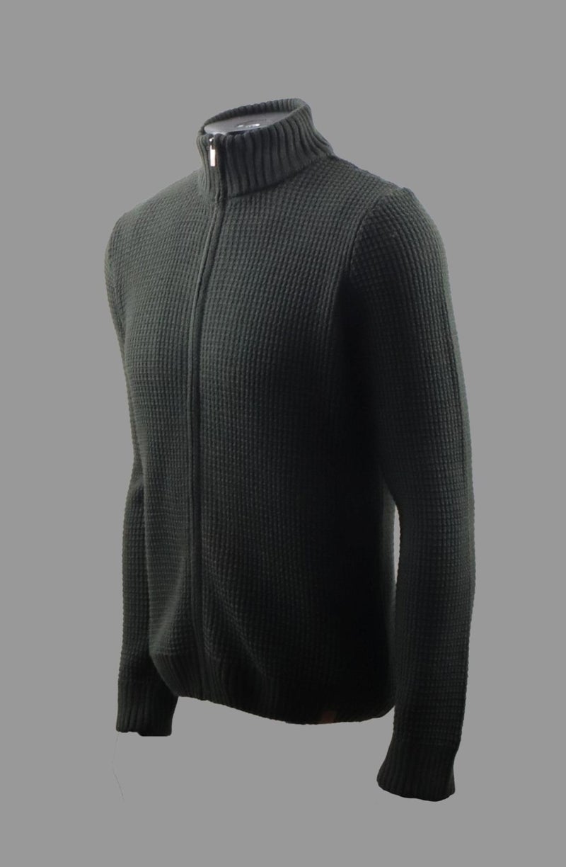 Alexandergardı Turtleneck Zippered Knitwear Cardigan (E22-5714)