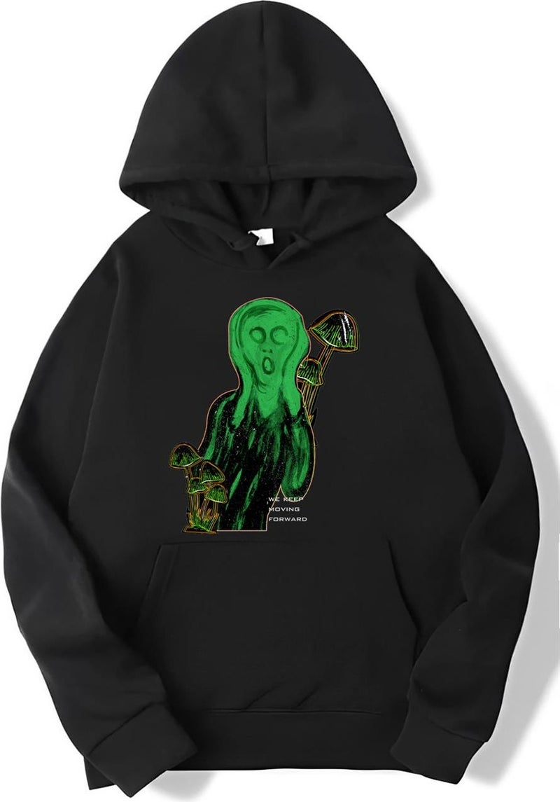 Oversize Alien Scream Hoodie