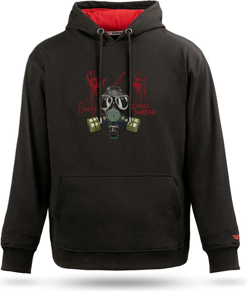 Masked Man Ready for Any Occasion Hooded Sweatshirt, Hoodie Design Sweatshirt