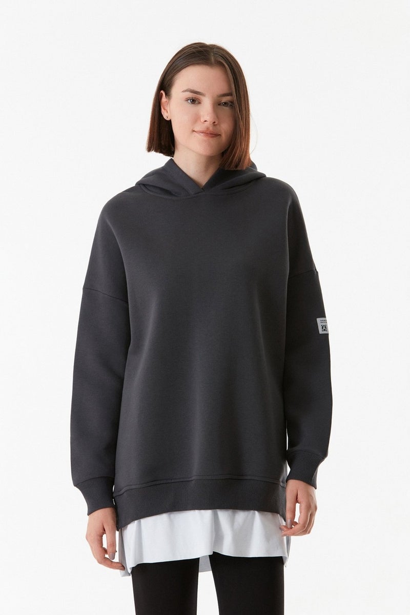 Basic Hooded Oversize Sweatshirt