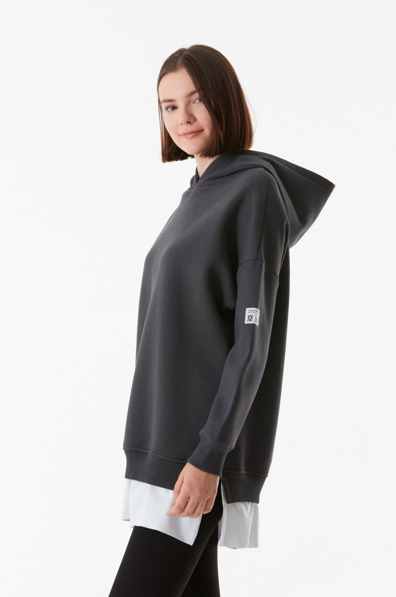 Basic Hooded Oversize Sweatshirt