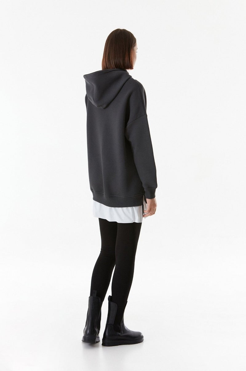 Basic Hooded Oversize Sweatshirt