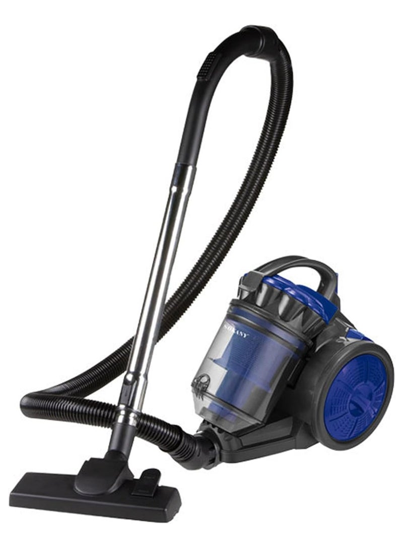 Vacuum Cleaner 3300W Multi Cyclonic Bagless Canister Vacuum Cleaner 3L With 5M Cable, Bagless Vacuum Cleaner for Home Office Pet Hair, Hard Floors, Carpet